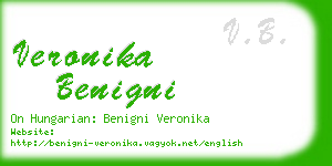 veronika benigni business card